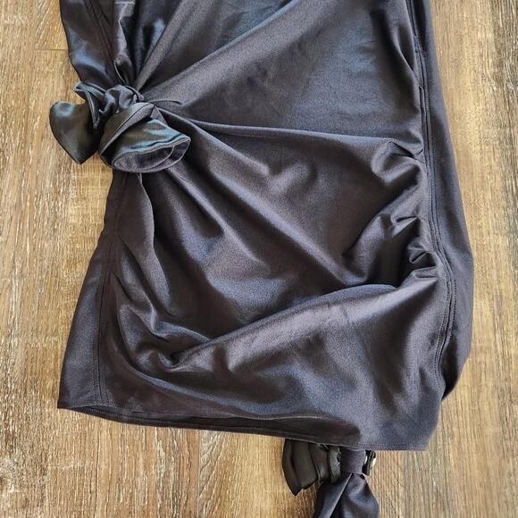 Coperni Rose Detail Bustier Mini Dress in Black Size Medium NWT Sold Out Revolve - Picture 5 of 15